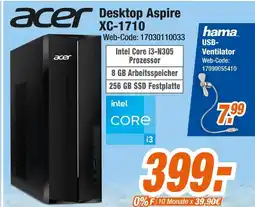Expert Acer desktop aspire xc-1710 oder hama usb-ventilator Angebot