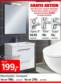 Bauhaus Camargue waschplatz 'compact' Angebot