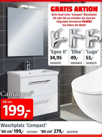 Bauhaus Camargue waschplatz 'compact' Angebot