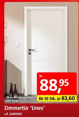 Bauhaus Zimmertür 'lines' Angebot