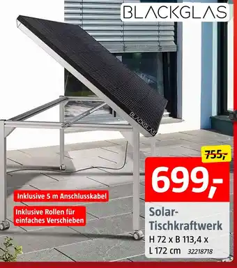 Bauhaus Solar-tischkraftwerk Angebot