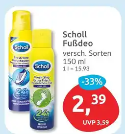 Budni Scholl fußdeo fresh step geruchsstopp Angebot