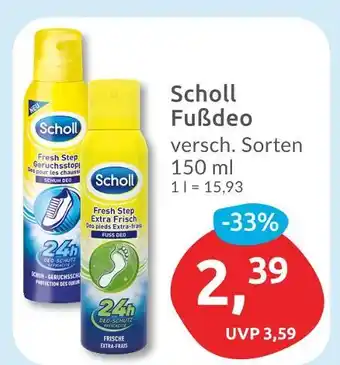 Budni Scholl fußdeo fresh step geruchsstopp Angebot