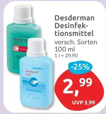 Budni Schülke desderman desinfektionsmittel Angebot