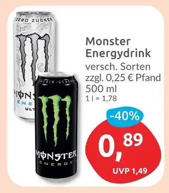 Budni Monster energydrink ultra Angebot