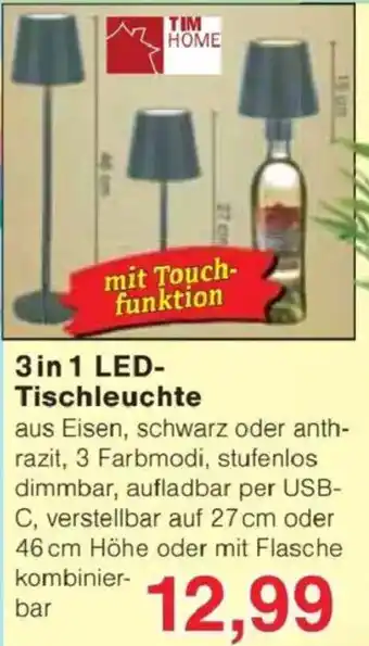 Jawoll TIM HOME 3 in 1 LED Tischleuchte Angebot
