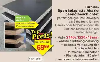 Jawoll Furnier Sperrholzplatte Akazie phenolbeschichtet Angebot