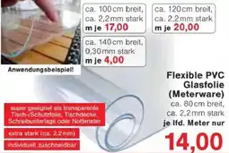 Jawoll Flexible PVC Glasfolie (Meterware) Angebot