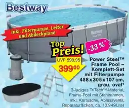 Jawoll Power Steel Frame Pool Komplett-Set mit Filterpumpe Angebot