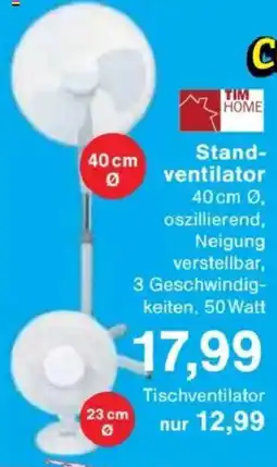 Jawoll TIM HOME Standventilator Angebot