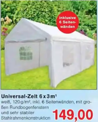Jawoll Universal-Zelt 6x3m Angebot