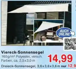 Jawoll Viereck-Sonnensegel Angebot