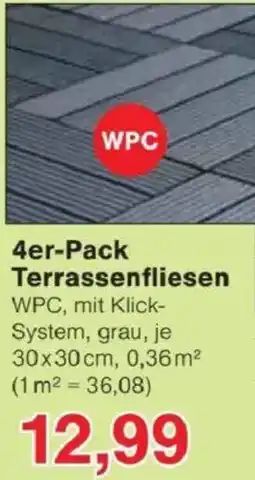 Jawoll 4er-Pack Terrassenfliesen Angebot
