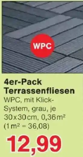 Jawoll 4er-Pack Terrassenfliesen Angebot
