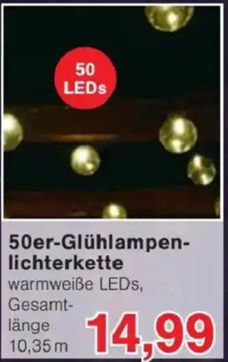 Jawoll 50er-Glühlampenlichterkette Angebot