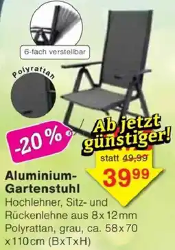 Jawoll Aluminium Gartenstuhl Angebot