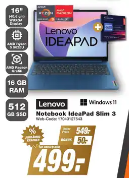 K+B Expert Lenovo Notebook IdeaPad Slim 3 Angebot