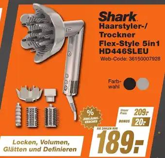 K+B Expert Shark Haarstyler-/ Trockner Flex-Style 5in1 HD446SLEU Angebot