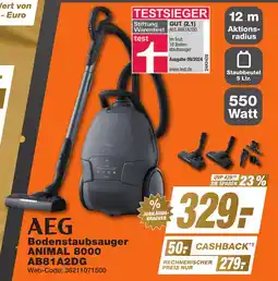 K+B Expert AEG Bodenstaubsauger ANIMAL 8000 AB81A2DG Angebot