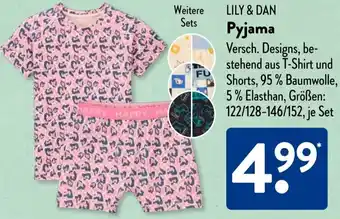 Aldi Süd LILY & DAN Pyjama Angebot