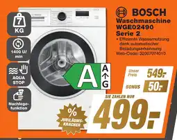 K+B Expert BOSCH Waschmaschine WGE02490 Serie 2 Angebot