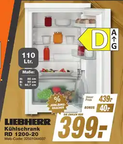K+B Expert LIEBHERR Kühlschrank RD 1200-20 Angebot