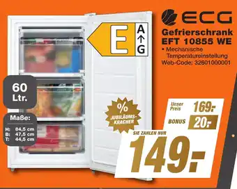 K+B Expert ECG Gefrierschrank EFT 10855 WE Angebot