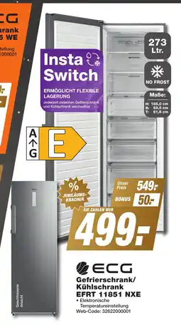 K+B Expert ECG Gefrierschrank/ Kühlschrank EFRT 11851 NXE Angebot