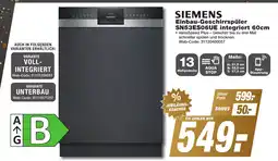 K+B Expert SIEMENS Einbau-Geschirrspüler SN53ES06UE integriert 60cm Angebot