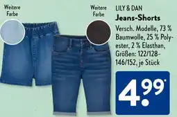 Aldi Süd LILY & DAN Jeans-Shorts Angebot