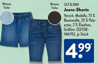 Aldi Süd LILY & DAN Jeans-Shorts Angebot