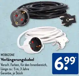 Aldi Süd WORKZONE Verlängerungskabel Angebot