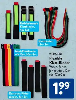 Aldi Süd WORKZONE Flexible Klett-Binder Angebot
