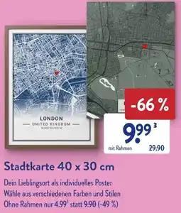 Aldi Süd Stadtkarte 40 x 30 cm Angebot