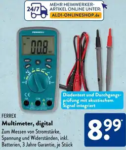 Aldi Süd FERREX Multimeter, digital Angebot