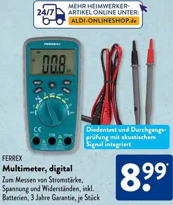 Aldi Süd FERREX Multimeter, digital Angebot