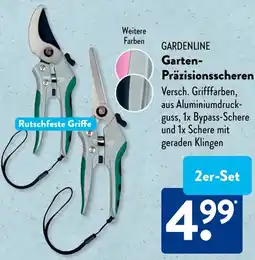 Aldi Süd GARDENLINE Garten Präzisionsscheren Angebot