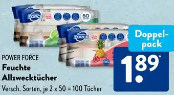 Aldi Süd POWER FORCE Feuchte Allzwecktücher Angebot