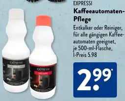 Aldi Süd EXPRESSI Kaffeeautomaten Pflege Angebot