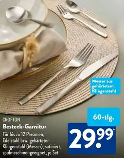Aldi Süd CROFTON Besteck-Garnitur Angebot