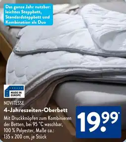 Aldi Süd NOVITESSE 4-Jahreszeiten-Oberbett Angebot
