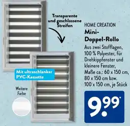 Aldi Süd HOME CREATION Mini Doppel-Rollo Angebot