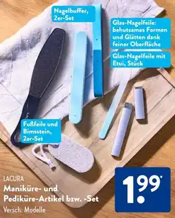 Aldi Süd LACURA Maniküre- und Pediküre-Artikel bzw. Set Angebot