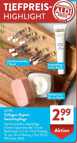 Aldi Süd LACURA Collagen-Expert Gesichtspflege Angebot
