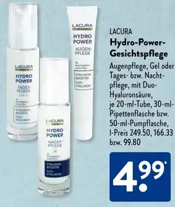 Aldi Süd LACURA Hydro-Power Gesichtspflege Angebot