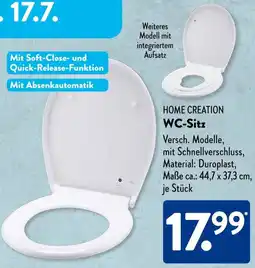 Aldi Süd HOME CREATION WC-Sitz Angebot