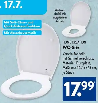 Aldi Süd HOME CREATION WC-Sitz Angebot