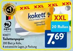 Aldi Süd KOKETT Toilettenpapier Angebot