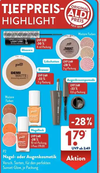Aldi Süd P2 Nagel- oder Augenkosmetik Angebot
