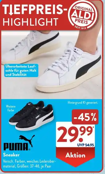 Aldi Süd PUMA Sneaker Angebot